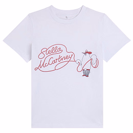 Футболка Lasso от бренда Stella McCartney kids Белый