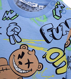 Пижама Have a nice day голубого цвета от бренда Original Marines