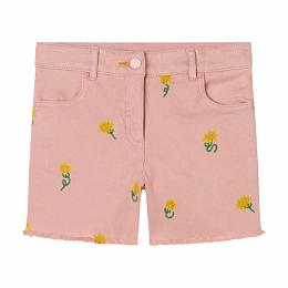 Шорты Sunflower Print Denim от бренда Stella McCartney kids