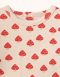 Лонгслив Mini Mushrooms от бренда Tinycottons