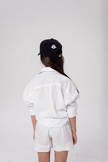 Рубашка LEN GIRL белого цвета от бренда Liqlo