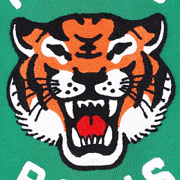 Свитшот "Тигриный рык" зеленого цвета от бренда Kenzo