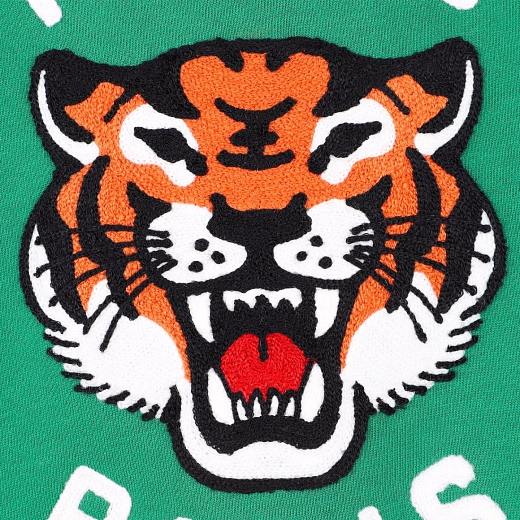 Свитшот "Тигриный рык" зеленого цвета от бренда Kenzo