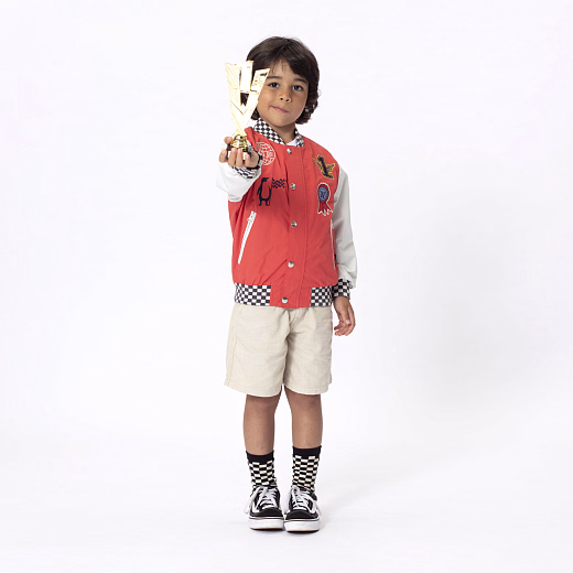 Бомбер WHITE WORM cayenne red от бренда Gosoaky