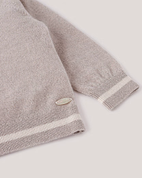 Джемпер и джоггеры бежевого цвета с принтом лошадки от бренда Anna Leon