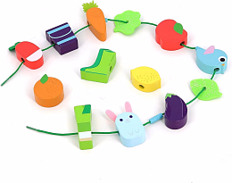 Мозайка-бусы Моя первая шнуровка от бренда Vilac