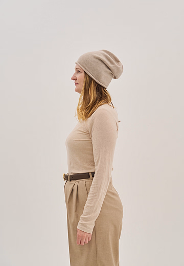 Шапка Boone cashmere beige от бренда Peppihat