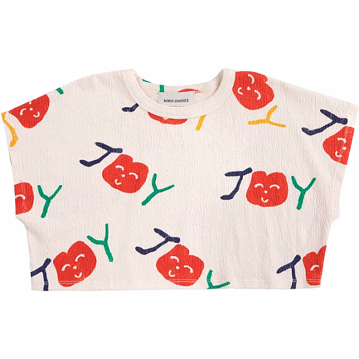 Футболка Smiling all over от бренда Bobo Choses Молочный