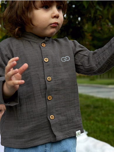 Рубашка Muslin Anthracite от бренда GNGA