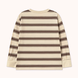 Лонгслив RETRO STRIPES Cacao от бренда Tinycottons