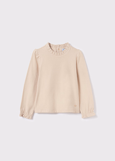 Лонгслив бежевого цвета от бренда Abel and Lula