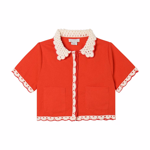 Блузка Contrast Trim от бренда Stella McCartney kids