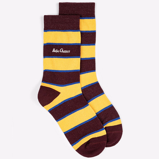 Носки коричневого и молочного цвета от бренда Bobo Choses