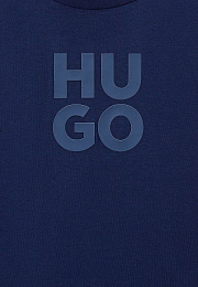 Футболка Navy Logo от бренда HUGO Темно-синий