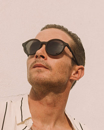 Очки TEEN & ADULT Oval Sunglasses-Classic Olivio-Squid Black от бренда Olivio and Co