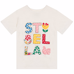 Футболка Color Stella Logo от бренда Stella McCartney kids Молочный