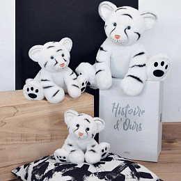 Снежный барс в подарочной коробке, 25 см от бренда Histoire d'Ours