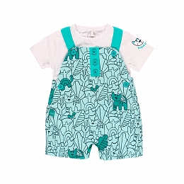 Футболка и комбинезон Cat and turtle от бренда Boboli