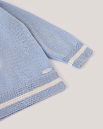 Джемпер и джоггеры голубого цвета с принтом лошадки от бренда Anna Leon