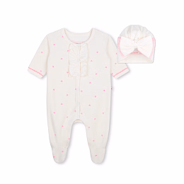 Комплект из слипа и тюрбана Hearts от бренда Billieblush