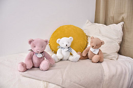 Мишка белого цвета, 25 см от бренда Doudou et Compagnie