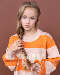 Джемпер Stripes Beige Orange от бренда Tinycottons