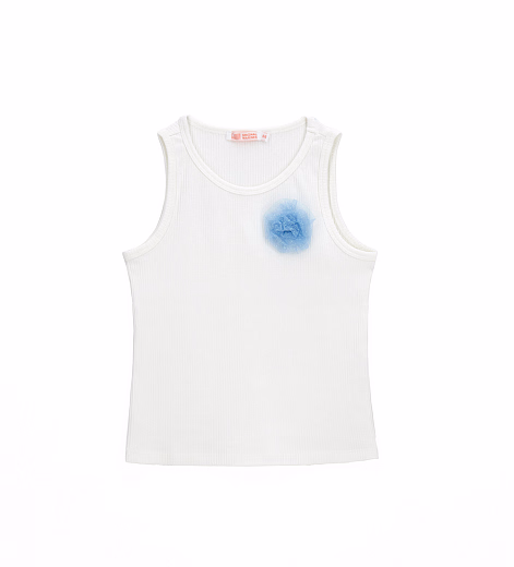 Майка с голубым цветком от бренда Original Marines