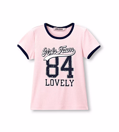 Футболка 84 lovely от бренда Original Marines Розовый