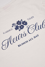 Лонгслив "Fleurs club" от бренда Boboli