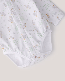 Набор боди с воротником розового, зеленого, белого цвета от бренда Anna Leon