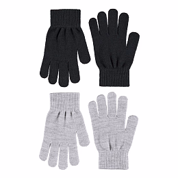 Перчатки 2 пары Kiddy Grey Melange от бренда MOLO