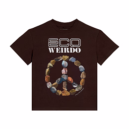 Футболка Brown Eco Weirdo от бренда Stella McCartney kids Коричневый