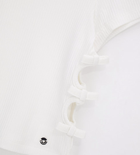 Футболка White Bows от бренда Original Marines Молочный