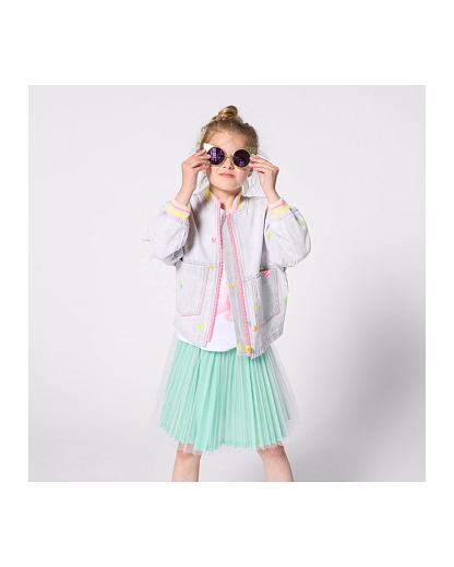 Джинсовый бомбер DENIM GREY от бренда Billieblush