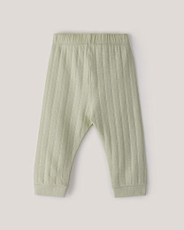 Комплект лонгслив и брюки из фактурной ткани Green от бренда Anna Leon