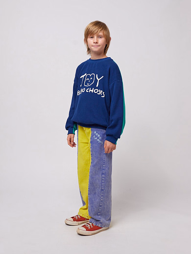 Джинсы Color block от бренда Bobo Choses