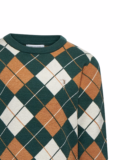 Джемпер Diamonds Green от бренда Trussardi