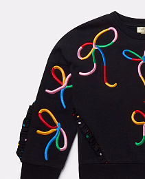 Свитшот Ribbon Prin от бренда Stella McCartney kids