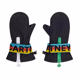 Варежки Stella Black от бренда Stella McCartney kids