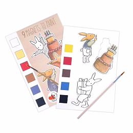 Набор для раскраски магнитов "Семья кроликов" от бренда Egmont Toys