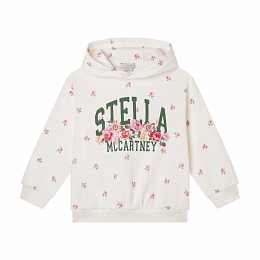 Свитшот Flowers Logo от бренда Stella McCartney kids