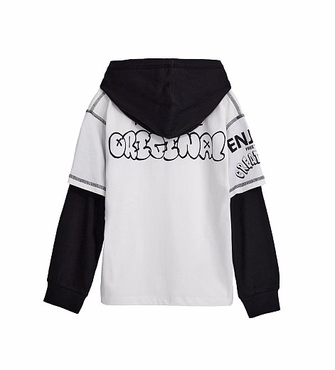 Лонгслив с контрастными деталями от бренда Original Marines