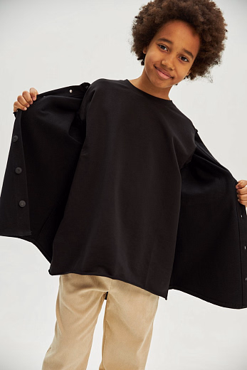 Рубашка DENIM Black от бренда Liqlo