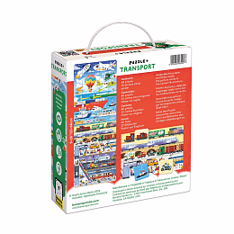 Пазл с карточками Транспорт от бренда Banana Panda