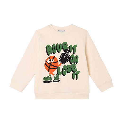 Свитшот Basketball от бренда Stella McCartney kids