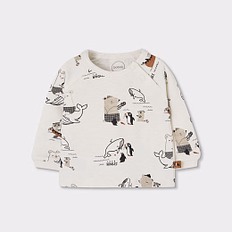 Лонгслив Animal print и джоггеры от бренда Boboli