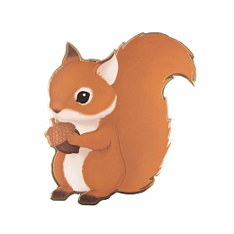 Пригласительные открытки Белочка 8 шт от бренда Tim & Puce Factory