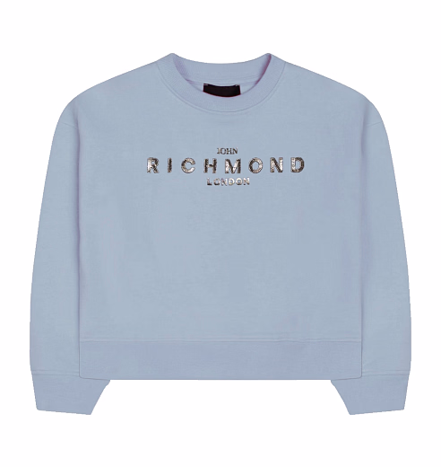Свитшот голубого цвета от бренда JOHN RICHMOND