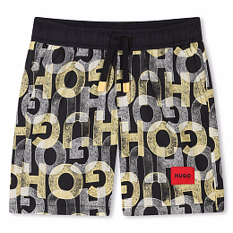 Шорты Black Yellow Logo от бренда HUGO