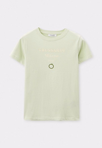 Футболка Milano 1911 мятного цвета от бренда Trussardi Зеленый